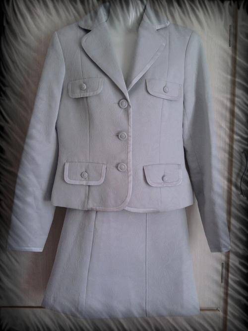 ***VINTAGE STYLE GREY 2 PIECE JACKET AND SHIRT UK 12*** STILL BRAND NEW