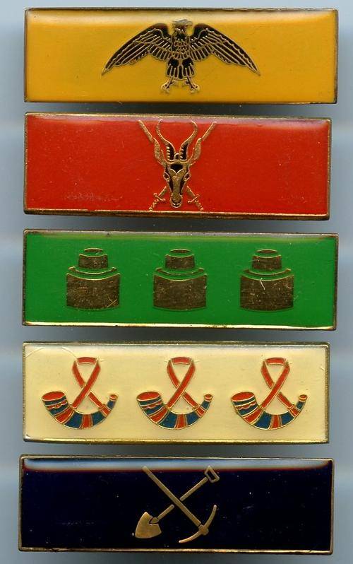 SA Army Corps Bar Lot (With All Pins)
