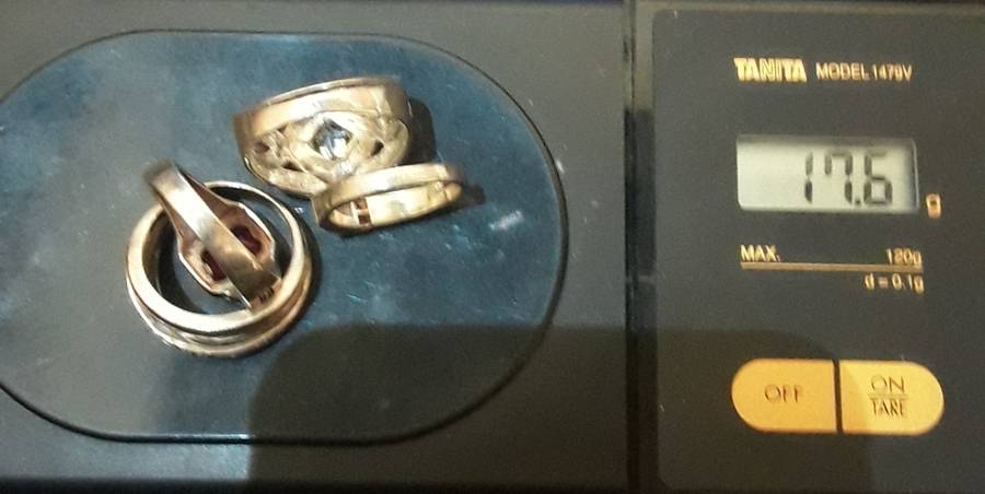 .925 Silver rings lot 2
