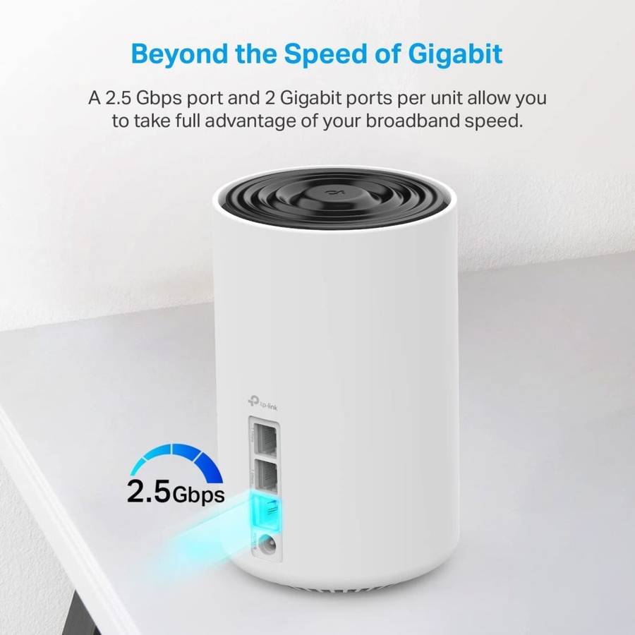 TP-Link Deco AXE5400 Tri-Band WiFi 6E Mesh System(Deco XE75 ) - 2.5G WAN/LAN Port