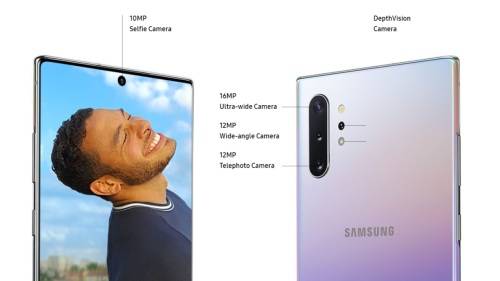 SAMSUNG GALAXY NOTE 10 PLUS AND SAMSUNG FIT WATCH - AURA GLOW - 256GB - ICASA APPROVED - LOCAL STOCK