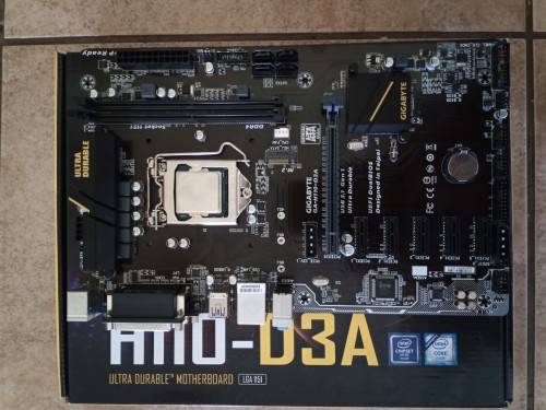 Gigabyte H110 LGA 1151 Intel 7th GEN + PENTIUM G4400 Bundle (Motherboard, Backplate, Processor)