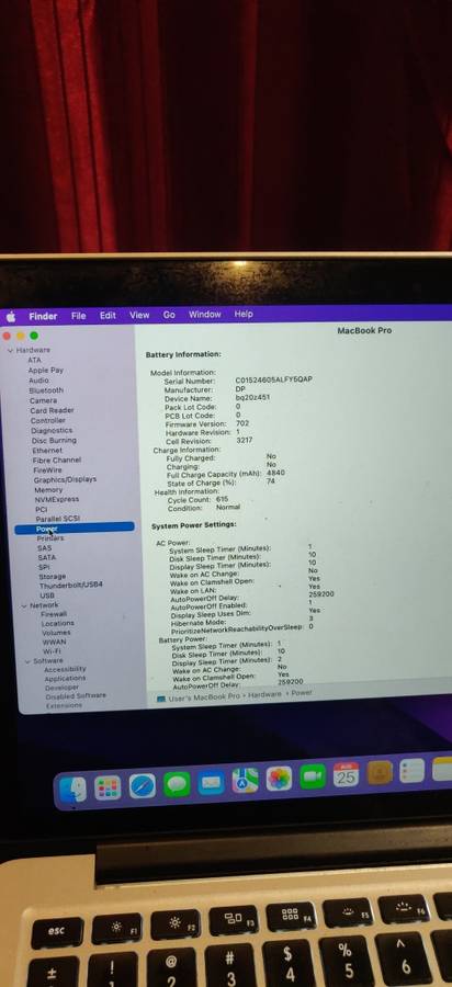 MacBook Pro 13 inch Retina (Early 2015), 256GB SSD, 8GB RAM
