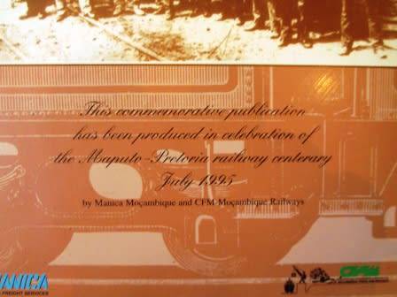 Railways of Mocambique 100 years - 1995 Commemorative publication  ( Very Scarce)