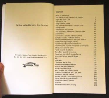 The Adventures of Clementine - Don Clements ( SA circumnavigation in Yacht Clementine)