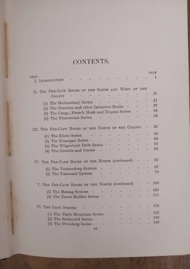 The Geology of Cape Colony - Rogers & Du Toit (1909)