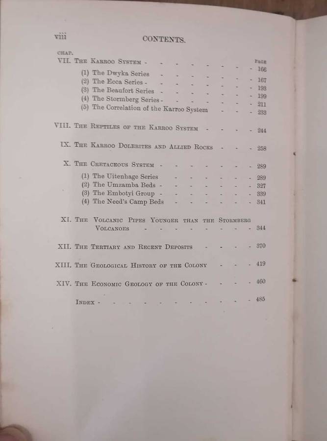 The Geology of Cape Colony - Rogers & Du Toit (1909)