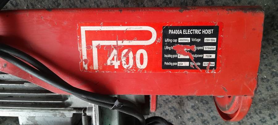 ADENDORFF P400A ELECTRIC HOIST