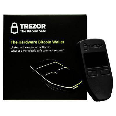 TREZOR Black cryptocurrency hardware wallet (authorised reseller)