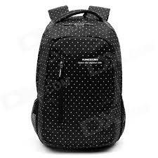 Kingsons 14.5" Black Match White Laptop Backpack