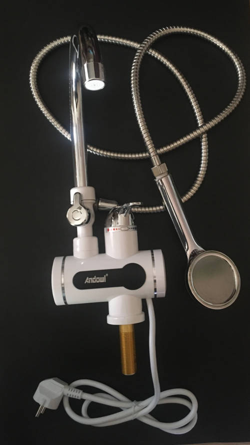 Instant Electric faucet with handheld shower head - Base Mount