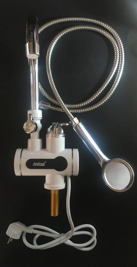 Instant Electric faucet with handheld shower head - Base Mount