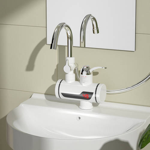 Base Mount - Instant Electric faucet with handheld shower head