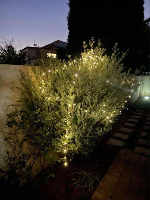 Solar LED string (wire) lights / bead lights (warm w) 20M