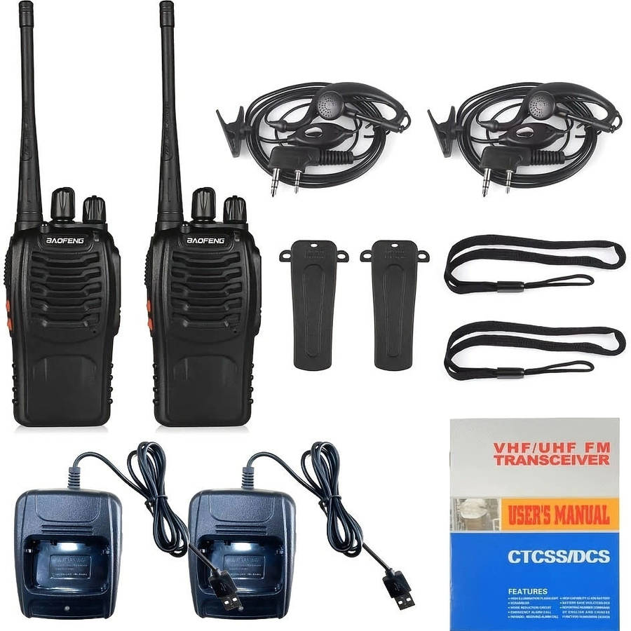 BaoFeng BF-888S Two Way Radio with Built-in LED Flashlight