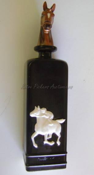 Black Decanter with Horse Head