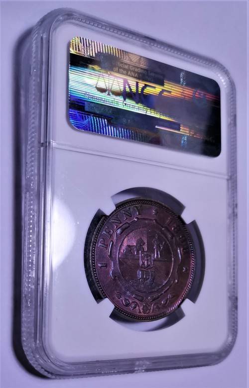 ZAR 1898 1D PENNY. NGC MS63RB. BEAUTIFUL COIN.