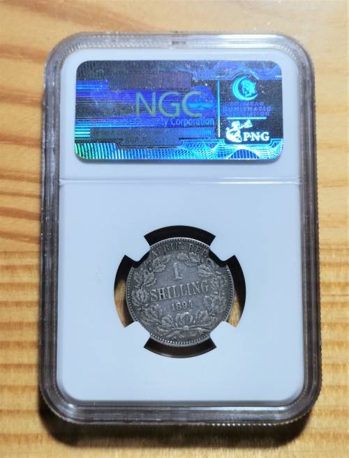 ZAR 1894 SHILLING. NGC VF20.
