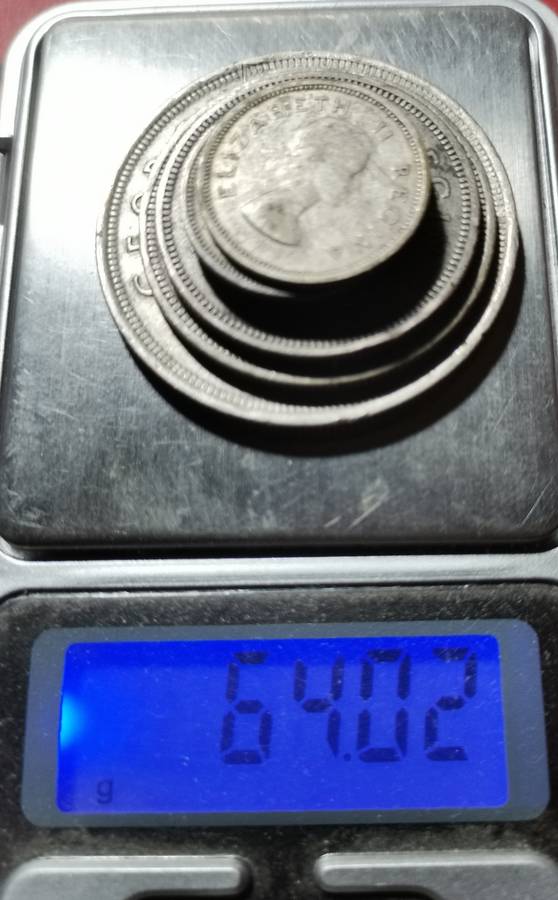 COLLECTION OF SA UNION SILVER COINS. 50% SILVER CONTENT. WEIGHT: 64 GRAMS.