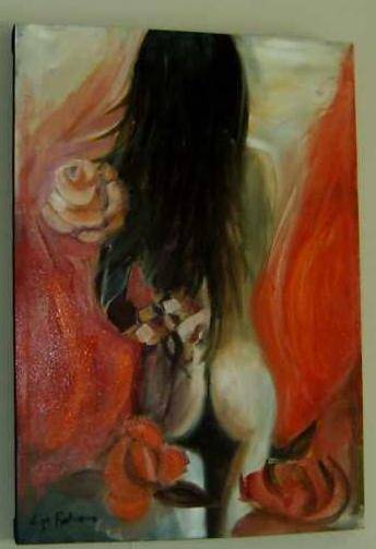 Sexy Eva - Lize Behrens - R -  Nude - Very sexy!!!!100x70x5 cm on stretched canvas over frame