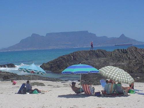 Beach in front of the apartment complex