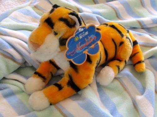 Tiger stuffed toy approx 30cm
