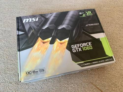 Nvidia MSI GeForce GTX 1060 OVERCLOCKED Edition 6GB