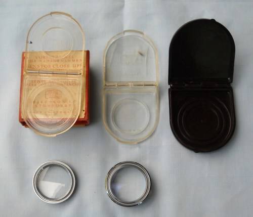 2 X OPTON PROXAR CAMERA LENS AND 3 X LENS CASES-CARL ZEISS-EXCELLENT CONDITION