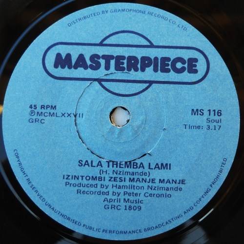 IZINTOMBI ZESI MANJE MANJE - UMSHADO WAMANGA / SALA THEMBA LAMI - 7 SINGLE 45 - SOUTH AFRICA- EXC
