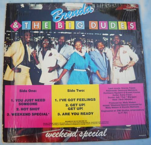 BRENDA & THE BIG DUDES - WEEKEND SPECIAL - LP - SOUTH AFRICA - 1983 - VG / VG