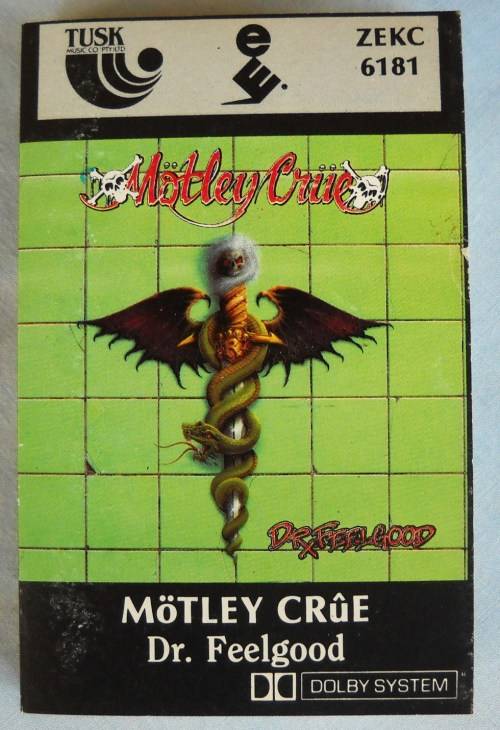 MOTLEY CRUE - DR. FEELGOOD - CASSETTE TAPE - SOUTH AFRICA - VG