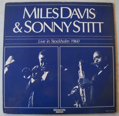 MILES DAVIS & SONNY STITT - LIVE IN STOCKHOLM 1960 - DBL LP - GATEFOLD - SWEDEN - EXC / EXC / VG+