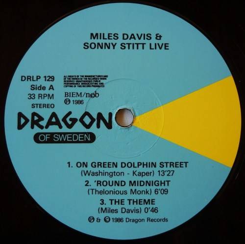 MILES DAVIS & SONNY STITT - LIVE IN STOCKHOLM 1960 - DBL LP - GATEFOLD - SWEDEN - EXC / EXC / VG+