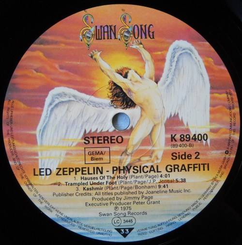 LED ZEPPELIN - PHYSICAL GRAFFITI - DBL LP - EUROPE - EXC / EXC / EXC -WITH ALL INNER SLEEVES & SHEET
