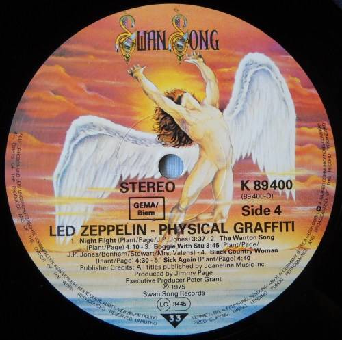 LED ZEPPELIN - PHYSICAL GRAFFITI - DBL LP - EUROPE - EXC / EXC / EXC -WITH ALL INNER SLEEVES & SHEET