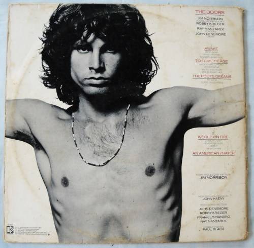JIM MORRISON MUSIC BY THE DOORS - AN AMERICAN PRAYER - LP - GATEFOLD - USA - VG+ / G+