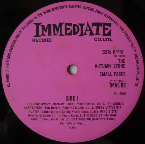 SMALL FACES - THE AUTUMN STONE - DBL LP - UK - VG+ / VG+ / VG