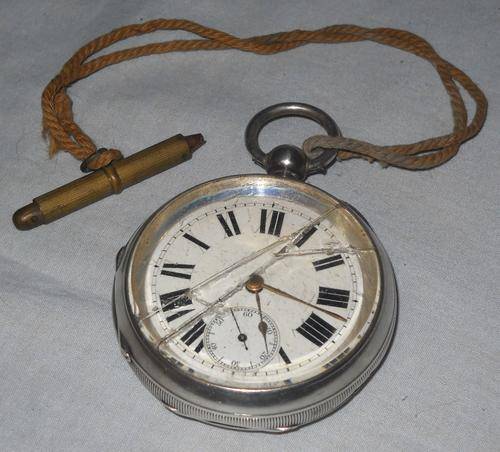 SILVER POCKET WATCH-1903-WALTHAM-WORKING-VERY GOOD CONDITION