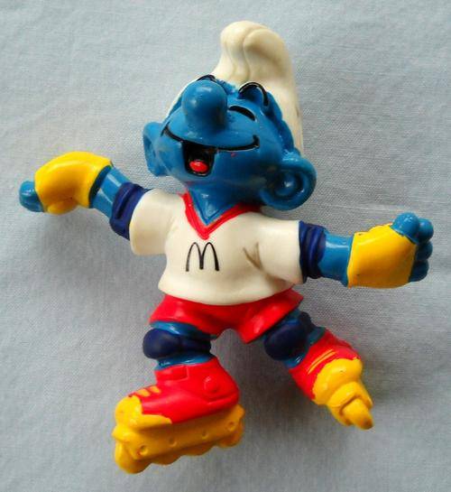 ROLLERBLADE SMURF-MC DONALD'S-PEYO-EXCELLENT CONDITION