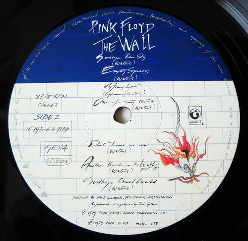 PINK FLOYD-THE WALL-DOUBLE LP-GATEFOLD COVER-EXCELLENT CONDITION