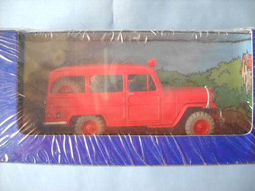 TINTIN-WILLYS OVERLAND JEEP-THE CALCULUS AFFAIR-DIECAST CAR-MINT CONDITION-HERGE