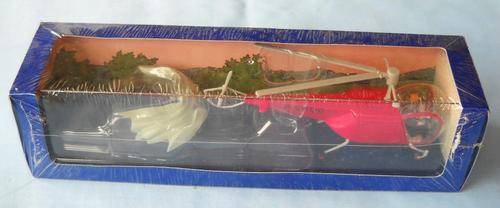 RARE-TINTIN-BELL 47 HELICOPTER 1947-THE CALCULUS AFFAIR-DIECAST-MINT CONDITION-HERGE