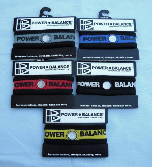 5 Power Balance Neoprene Wristbands with Retail Cards (Mixed colours and Sizes)