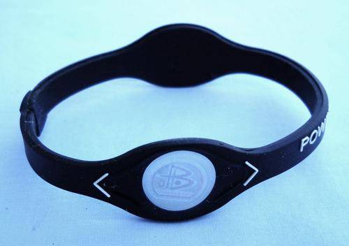 Power Balance SILICON Wrist Bracelet BLACK Medium BRAND NEW IN BOX  FREE SHIPPING