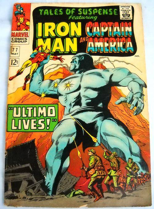 MARVEL-TALES OF SUSPENSE-#77-CAPTAIN AMERICA/IRON MAN-VG 4.5