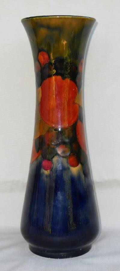 MOORCROFT-32 cm VASE-POMEGRANATE-SIGNED-EXCELLENT CONDITION