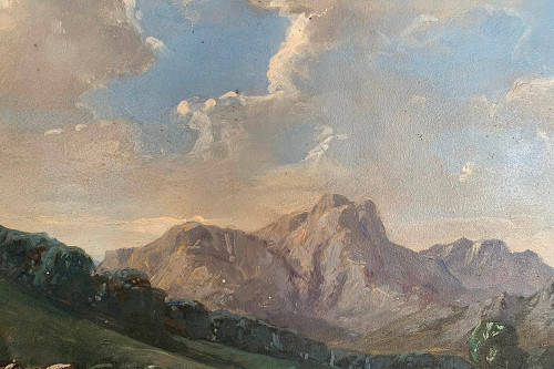 GIOVANNI FASCIOTTI - Beautiful BARGAIN Oil Landscape 50x35