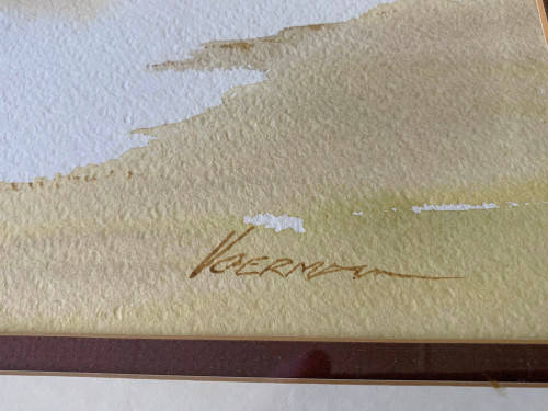 Harry Voerman (Dutch) Watercolour 75x55cm