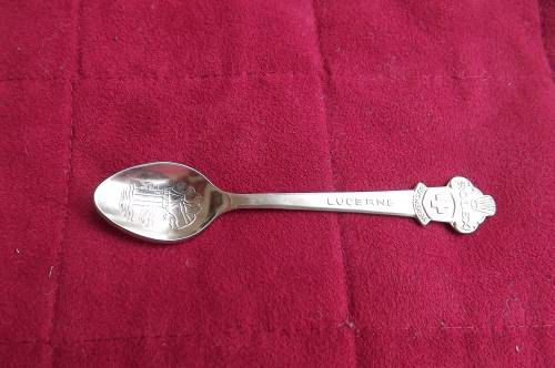 Rolex Buchner silverplated teaspoon made in Lucerne Switzerland.As new
