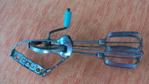 Old Stainless Steel handbeater made in United States of America